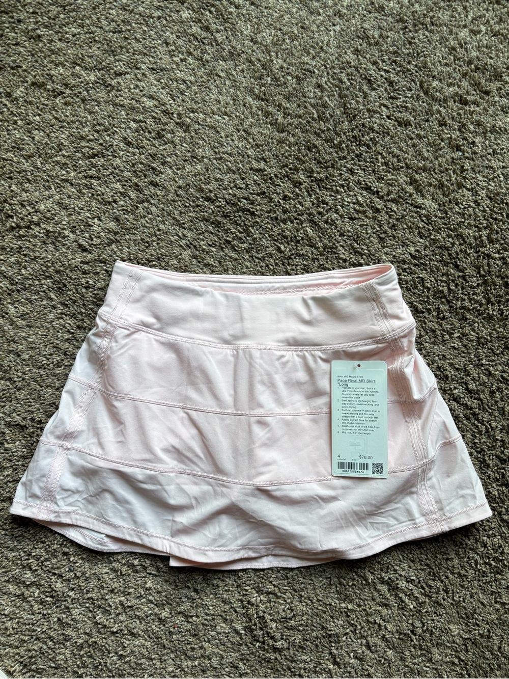 Light Pink Women's Athletic Skort - Performance clothes